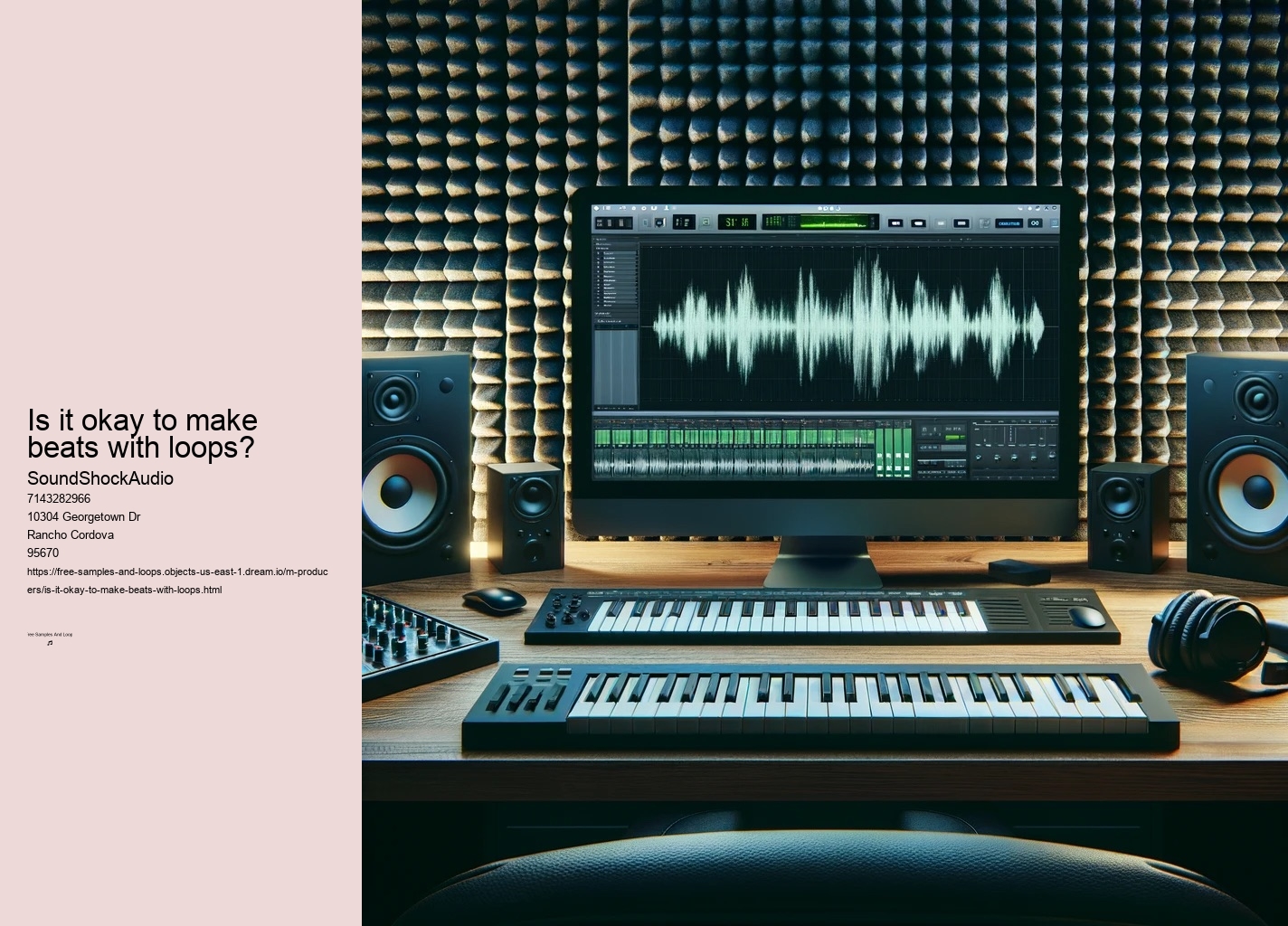 Is it okay to make beats with loops?